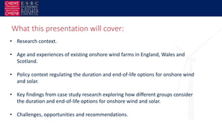Planning for the future of onshore wind and solar farm | PPTX