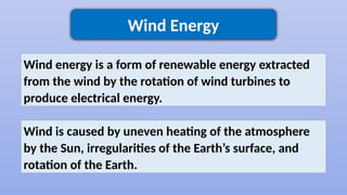 "Harnessing the Power of Wind for a Sustainable Future" | PPTX