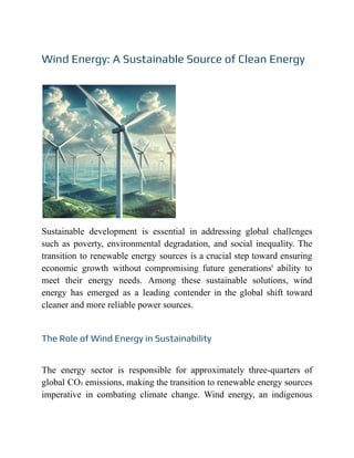 Wind Energy: A Sustainable Source of Clean Energy.pdf