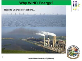 Department of Energy Engineering
8
Why WIND Energy?
 