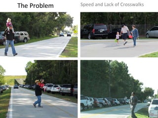 The Problem Speed and Lack of Crosswalks 