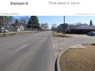 Envision It Think about it. See it. Existing conditions Image courtesy the WALC Institute 
