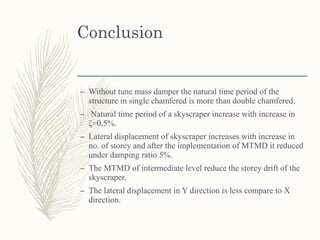 Wind excitation control in skyscraper static and dynamic study | PPTX