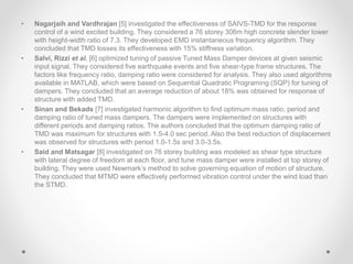 Wind exicitation control on skyscrapper | PPTX