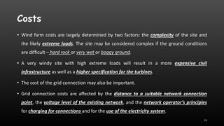 Wind farm planning and commissioning | PPTX