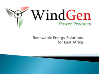 Renewable Energy Solutions for East Africa 