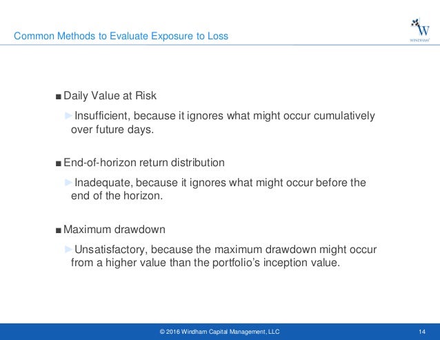 Rethinking Exposure to Loss