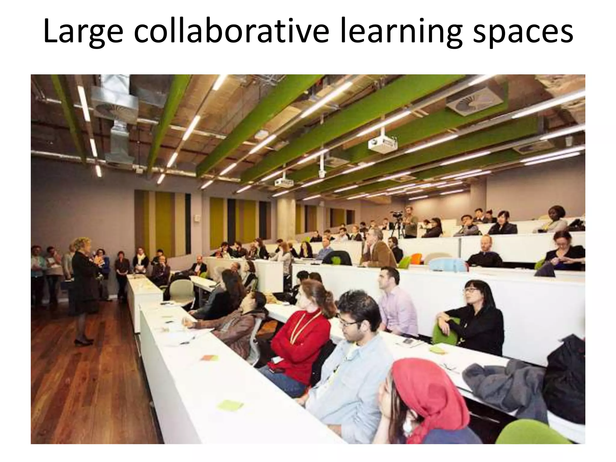 Large collaborative learning spaces
 