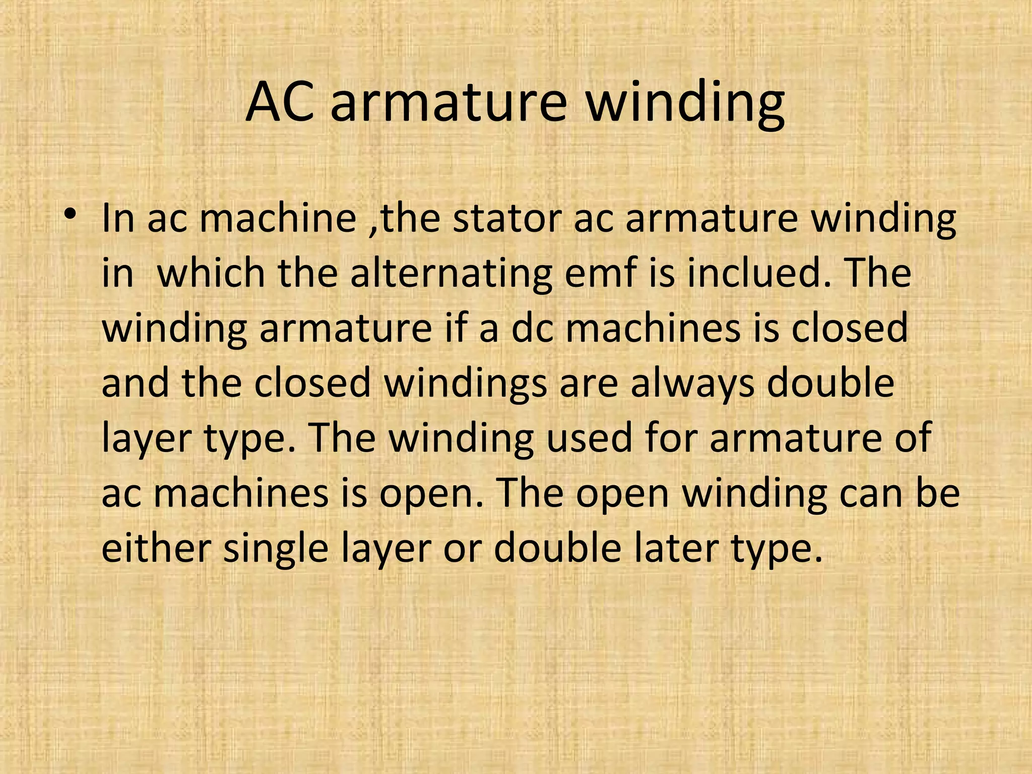 armature Winding PPT