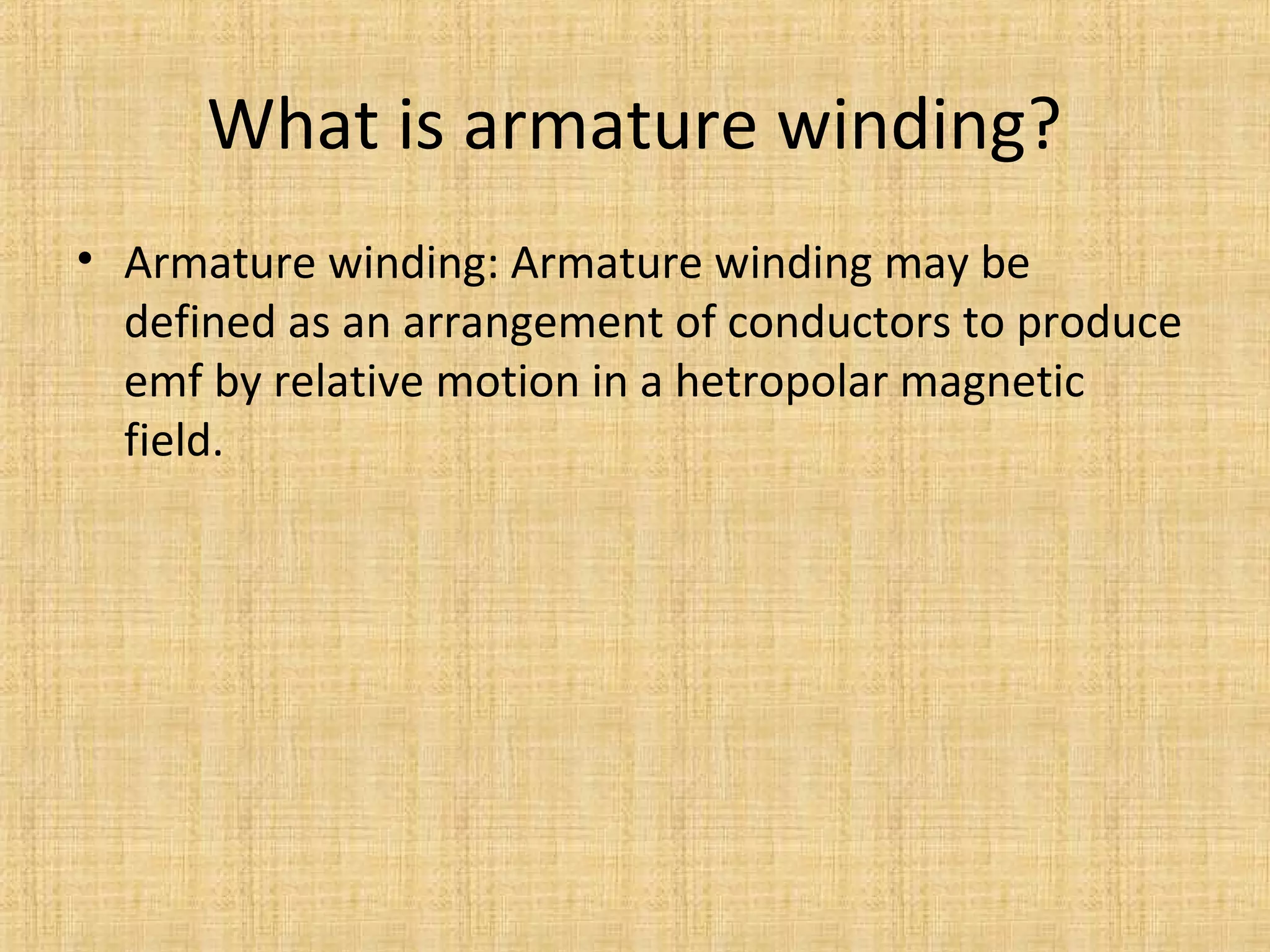 armature Winding PPT
