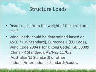 Wind loads calculation | PPTX