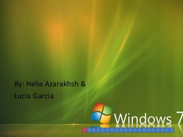 windos 7 presentation