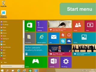 Start menu
 