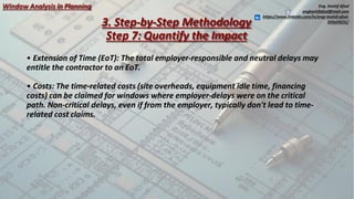 Window Analysis in delay analysis of Construction project | PDF