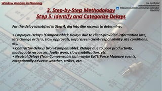 Window Analysis in delay analysis of Construction project | PDF