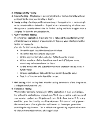 Window Desktop Application Testing | DOCX