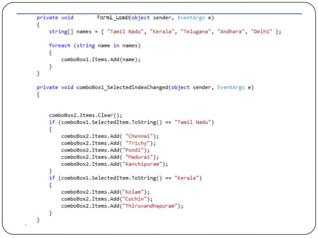 Windowforms controls c#