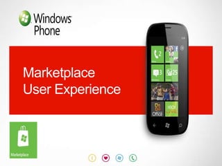 Marketplace
User Experience
 