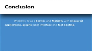 Windows 10 features | PPTX