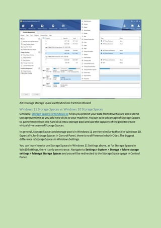 Windows 11 storage spaces | DOCX