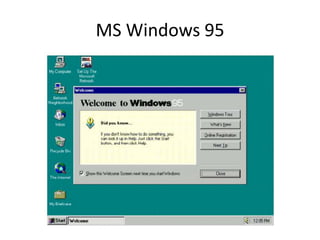 MS Windows 95
 