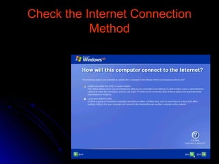 Check the Internet ConnectionCheck the Internet Connection
MethodMethod
 