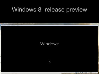 Windows 8 release previewWindows 8 release preview
 