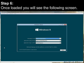 Step 6:
Once loaded you will see the following screen.
 