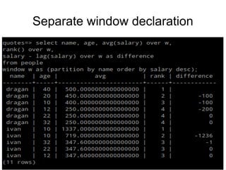 Separate window declaration