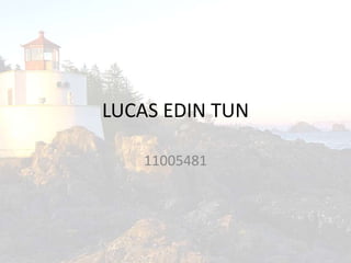 LUCAS EDIN TUN
11005481
 
