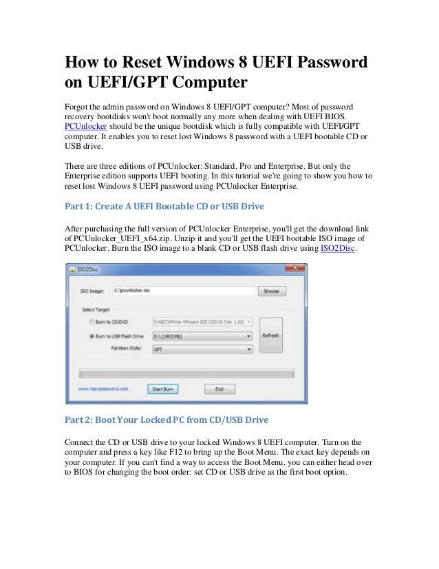 Windows 8uefipasswordreset Windows 8uefipasswordreset