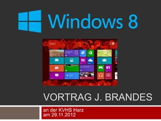 VORTRAG J. BRANDES
an der KVHS Harz
am 29.11.2012
 