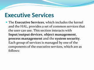 Exec Service Windows Architecture Explained by Stacksol | PPTX