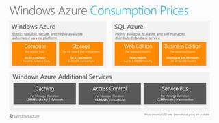 Windows Azure Overview | PDF