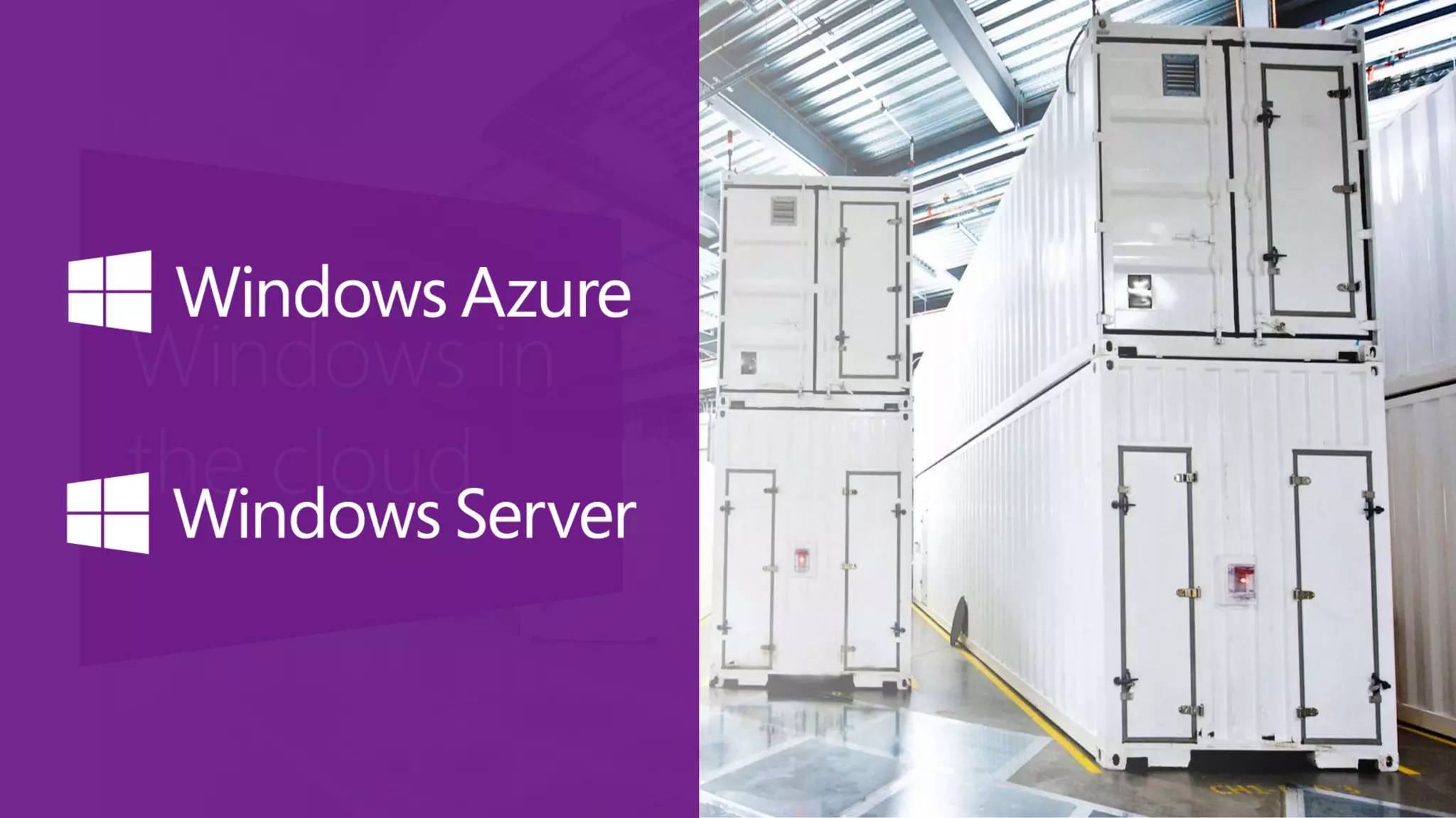 Windows in
the cloud
 