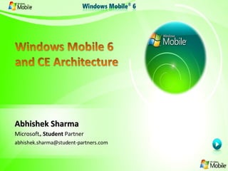 Abhishek Sharma Microsoft ®  Student  Partner [email_address] 