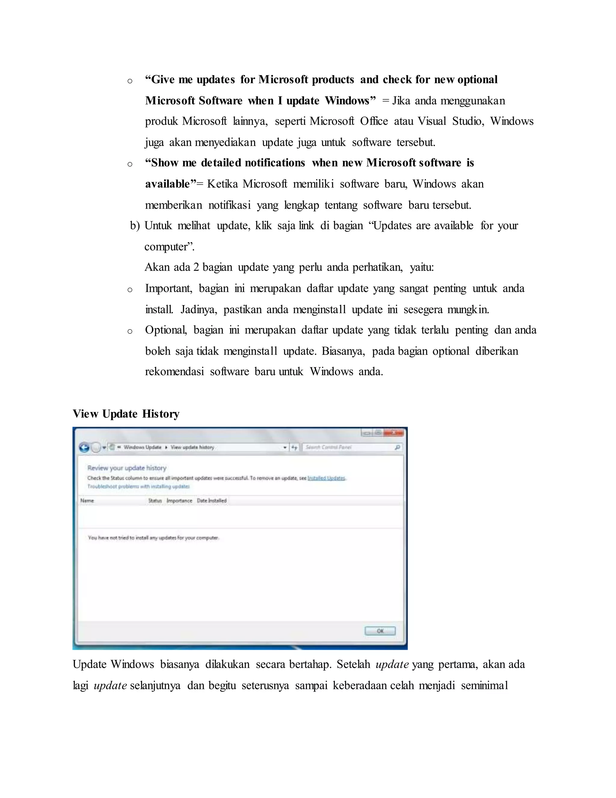 Windows update | PDF