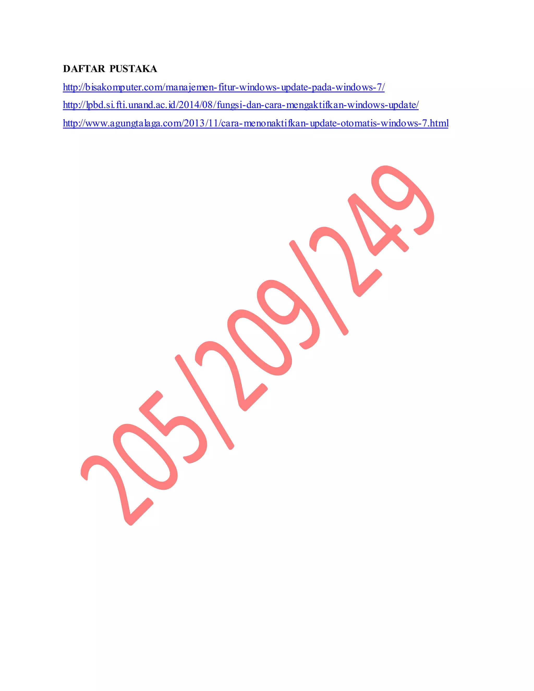 Windows update | PDF