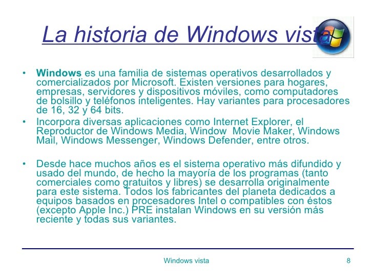 Windows Vista Historia