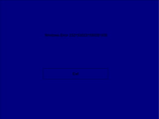 Windows Error 2321530231550351035 Exit