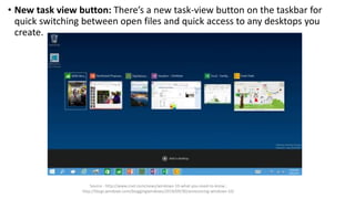 Windows 10 features | PPTX