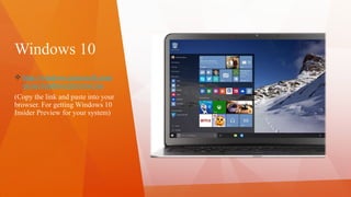 An introduction to Windows 10 | PPTX | Operating Systems | Computer ...