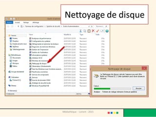Nettoyage de disque
Médiathèque - Lorient - 2015
 