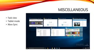 Misc Task Windows 10 | PPTX