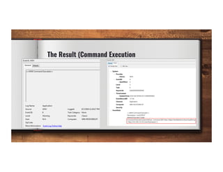 The Result (Command Execution
74
 