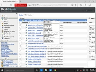 © Novell, Inc. All rights reserved.101
Windows Store apps and software
inventory
 