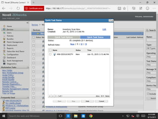 © Novell, Inc. All rights reserved.103
Windows Store apps and software
inventory
 