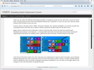 © Novell, Inc. All rights reserved.112
Deploying Windows 8 Start Menu
 