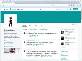 © Novell, Inc. All rights reserved.116
Deploying Windows 10 Start Menu
 