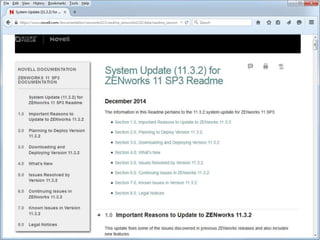 © Novell, Inc. All rights reserved.14
System Update 11.3.2
 